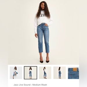 Levi’s Wedgie Straight Fit - Tapered Leg Jeans  - Jazz Jive Sound - Medium Wash